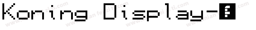 Koning Display字体转换